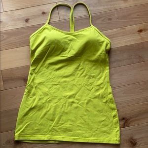 Lime lululemon sports bra tank top size 8 - Yellow Pear?
